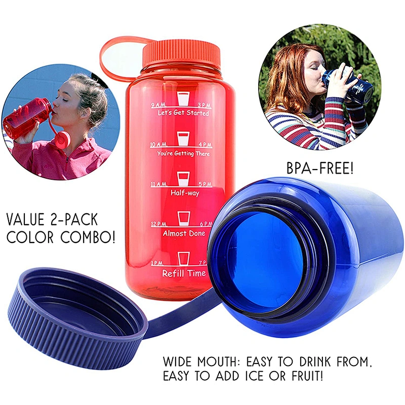 2020 new design 1L bpa free outdoor eco friendly reusable drinking insulated sport water bottle with lid