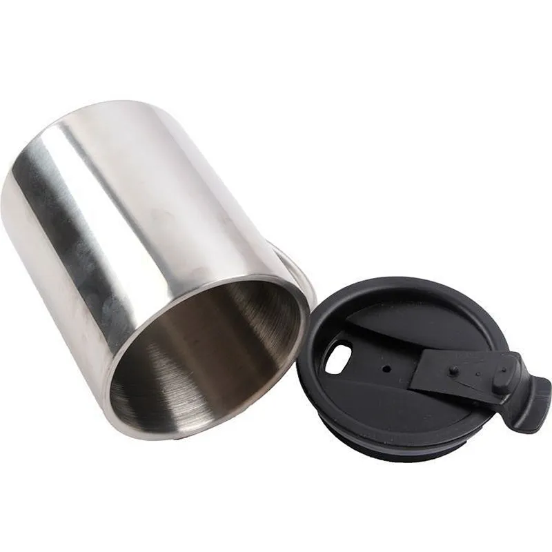 Union Source Durable Stainless Steel Coffee Cup With Lid/Travel Metal Coffee/Tea Mug