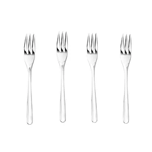 High Quality Silver Kitchen Stainless Steel Cutlery Set of 4 pcs Dessert Fork