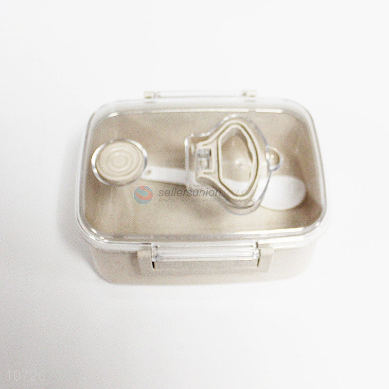 Professional Good Quality Stackable Adults Student Microwavable Food Container Lunch Box With Transparent Lid