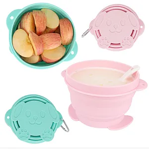 Unionsource Kids Silicone Sweetbaby Feeding Bowl/New Design Foldable Carton Bowl
