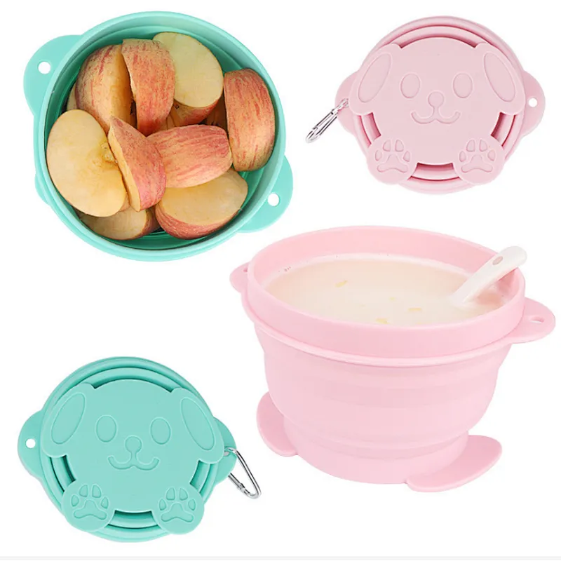 Unionsource Kids Silicone Sweetbaby Feeding Bowl/New Design Foldable Carton Bowl