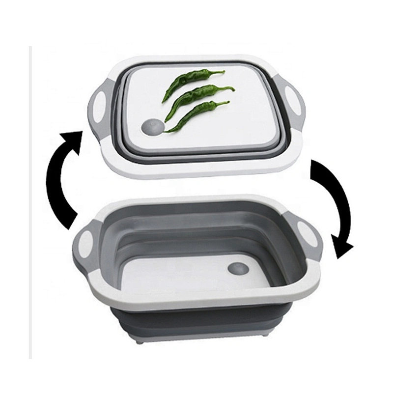 New design customized kitchen chop vegetable foldable cutting chopping board plastic with opp bag