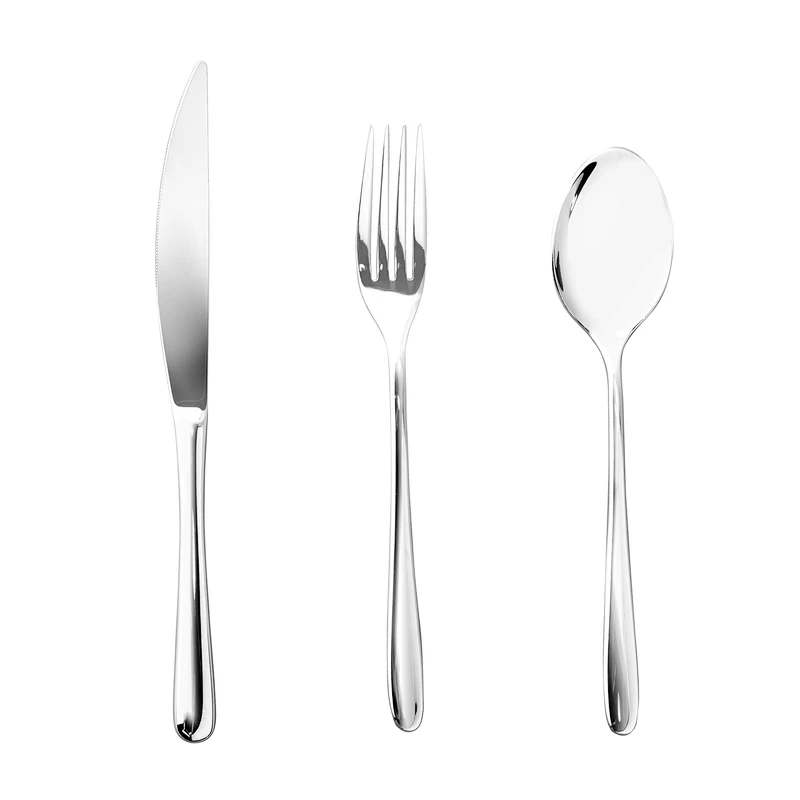 High Quality Wholesale Silver Kitchen Stainless Steel Set Of 3 pcs Table Cutlery