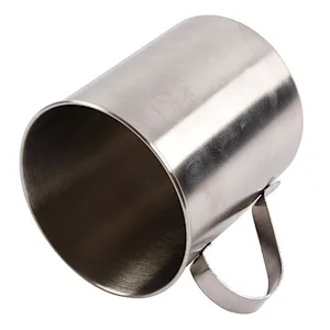 Wholesale Cheap Portable Monolayer Ss201 Stainless Steel Water Tea Milk Thermos Hot Cup With Handle