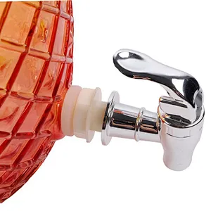 Big Summer Colorful Glass Beer Beverage Fruit Juice Dispensers/ bucket /jar with faucet