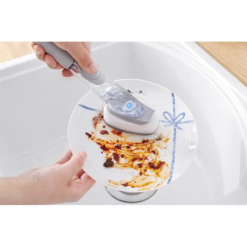 Union Source Amazon Top Seller Kitchen Tool Dish Washing Brush With Soap Dispenser
