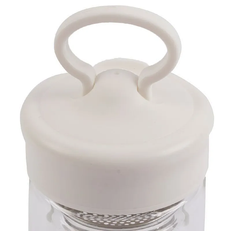 Household 300ml best selling portable clear glass tea mug with strainer