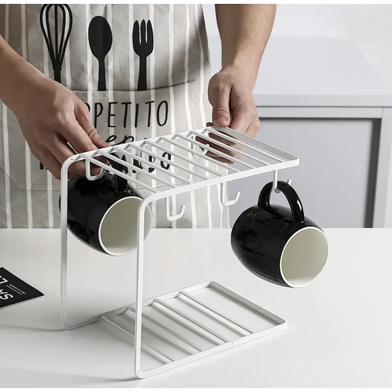 Union Source Cup Storage Holders & Racks/Metal Coffee Mug Holder Rack Kitchen Display Rack