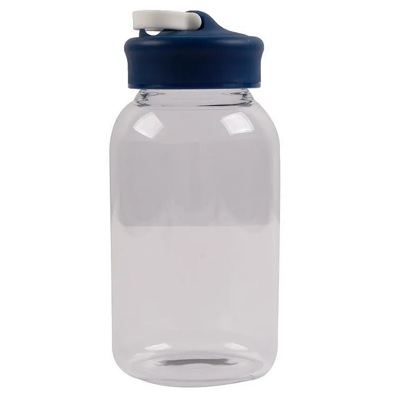 Eco friendly 600ml  large capacity  portable sport clear glass tea mug with the handle