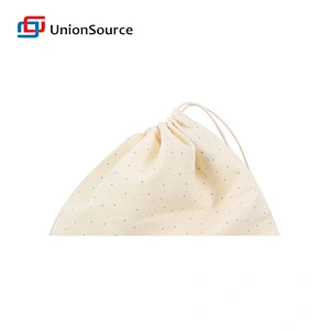 Kitchen accessary tool gadgets cotton cloth drawstring reusable sandwich storage packaging bag