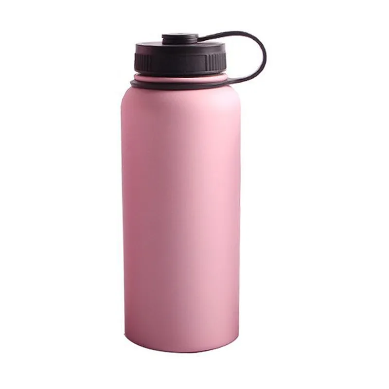 950ml large capacity portable insulation Bpa-Free stainless steel  Vacuum sports bottle with the handle