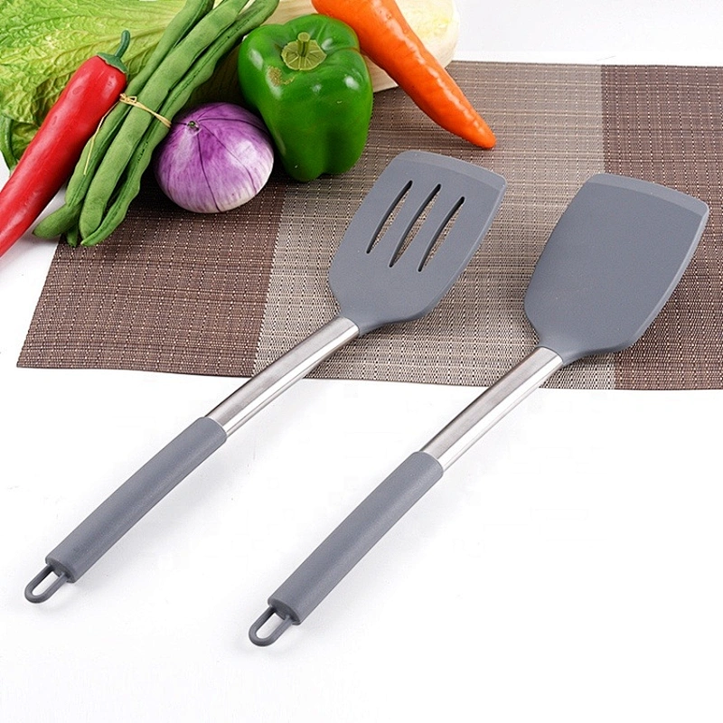 Sellers Union 12PCS Eco-Friendly Grey stainless steel kitchen utensil set