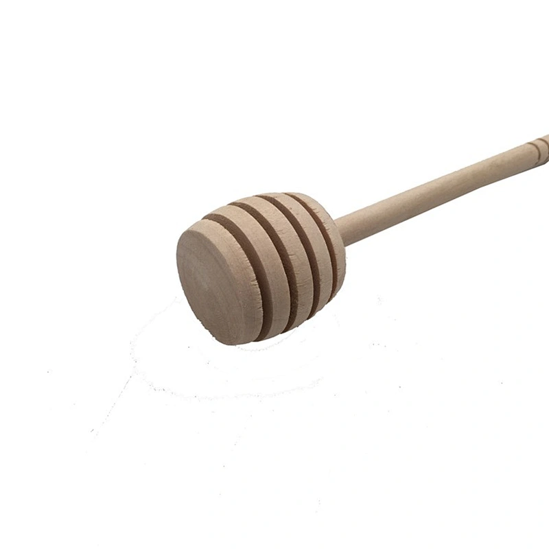 Union Source High quality natural wooden mini bee honey dipper