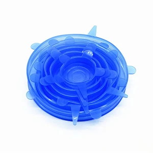 Kitchenware Soft 6pcs Silicon rubber Lid stretch set for bowl