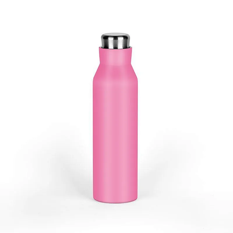 500ml  portable pink leak proof food grade stainless steel Vacuum bottle for outdoor