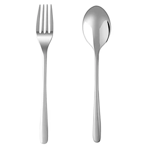 High Quality Wholesale Silver Kitchen Stainless Steel Fork Spoon Cutlery Set