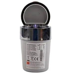 Union Source Custom new design portable multifunctional fashion round silicone car ash tray ashtray