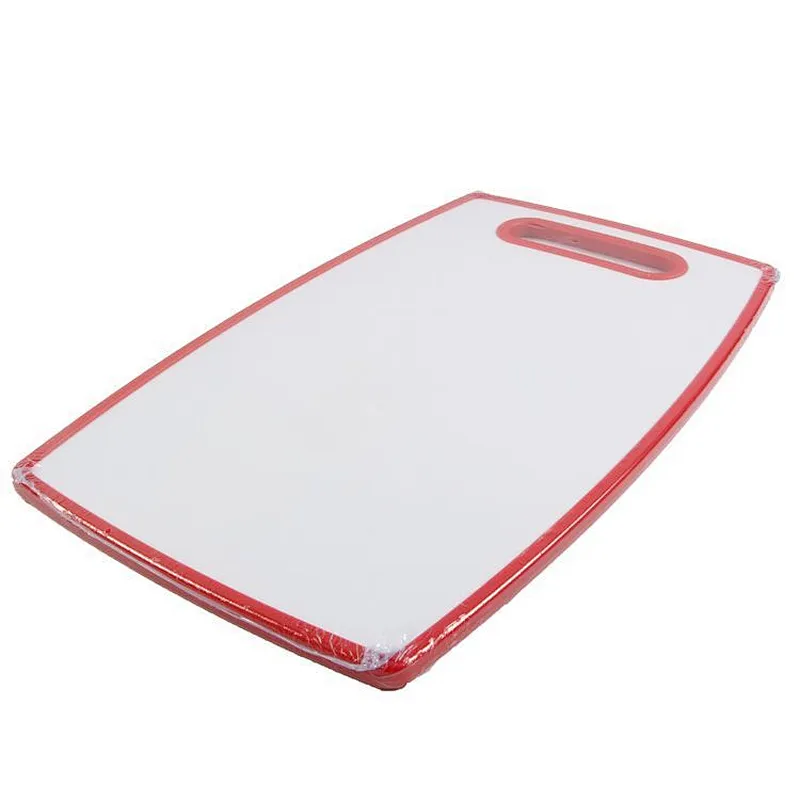 Customize eco-friendly popular rectangle shape plastic cutting board for home