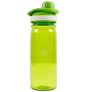 wholesale popular empty portable green plastic sports water bottle for men