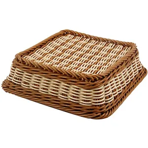 Household hot sale  PP woven storage basket round  for kitchen/supermarket