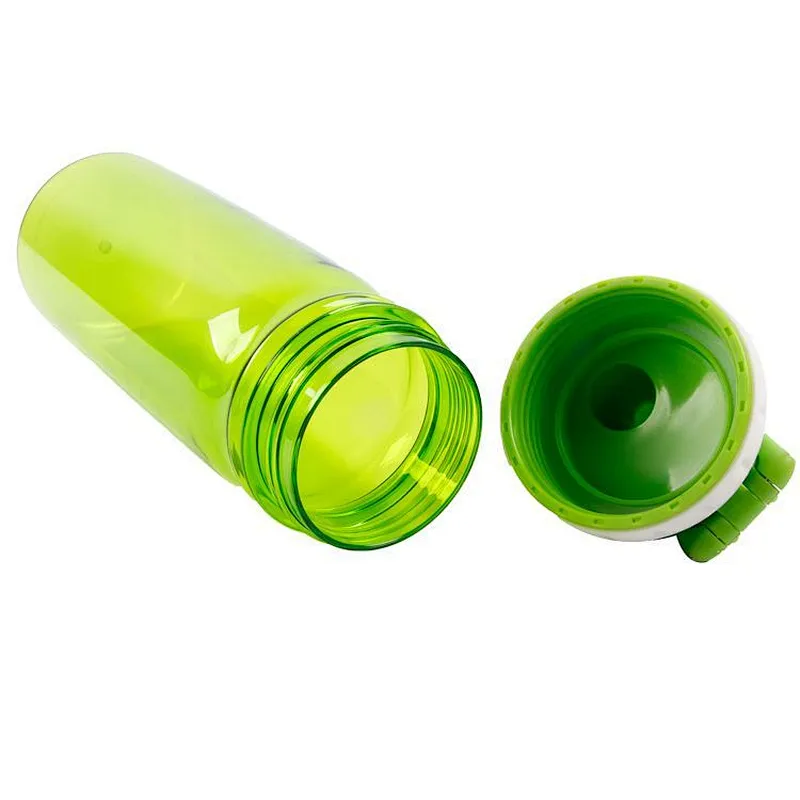 wholesale popular empty portable green plastic sports water bottle for men