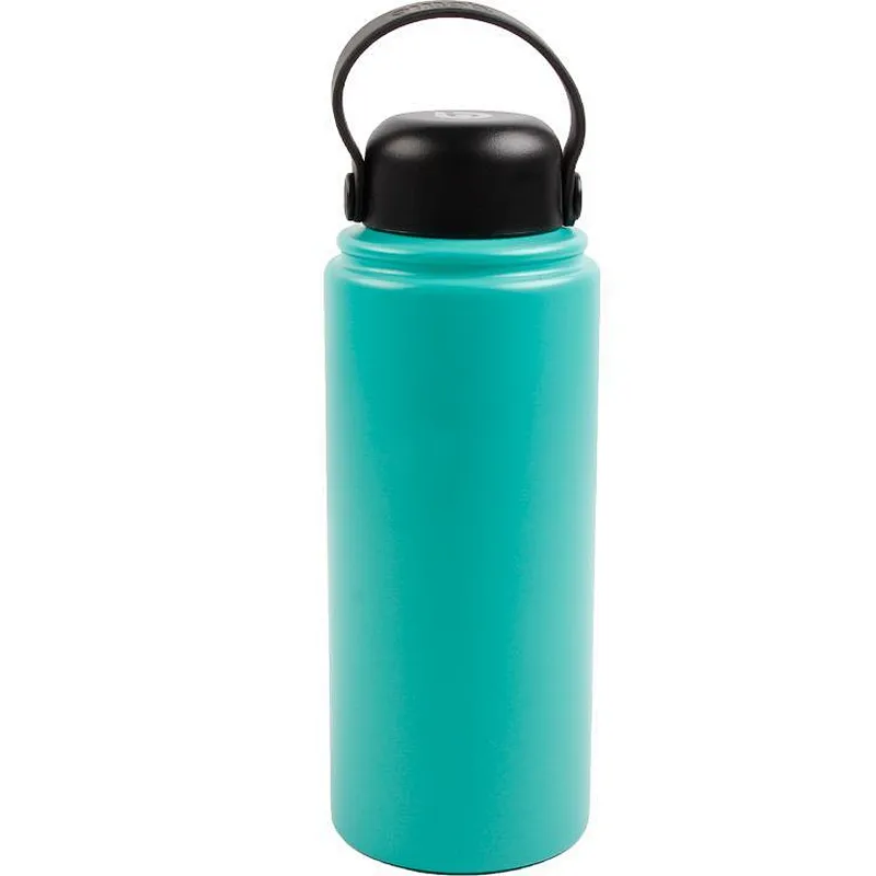 Household 900ml big diameter portable Customizable pattern  stainless steel Vacuum water bottle for sports