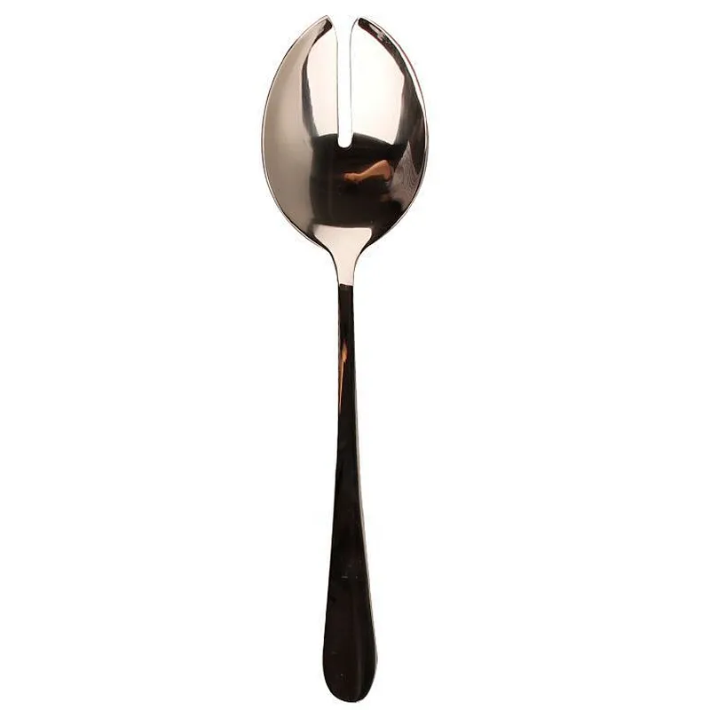 China manufacturer Top Seller 2 pcs/set Stainless Steel Table knife spoon set for salad rice ladle holder tray scoop serving