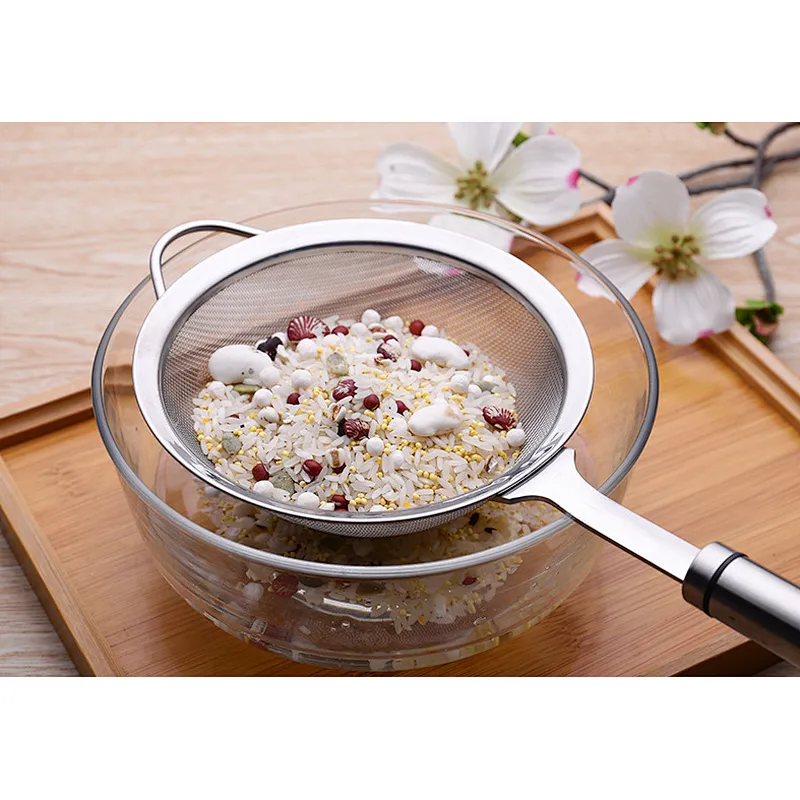 Unionsource Kitchenware Utensil 3PCS Fine Stainless Steel Mesh Strainer