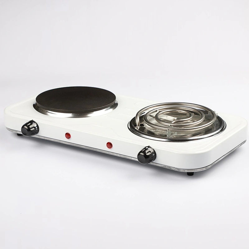 Hot sale portable household CE EMC 2000W double cooking electric stove coil solid hot plate for table
