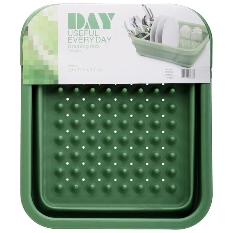 High Quality kitchen collapsible plastic dish drainer rack