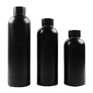 350ml 500ml 750ml leak proof small diameter portable Bpa-Free stainless steel  vacuum bottle for sports