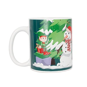 Wholesale multifunctional mugs Christmas pattern ceramic coffee mug for hosehold and hotel