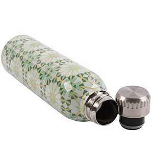 customized logo 500ML bottle Reusable stainless steel sport outdoor Thermos water bottle with household insulation cup