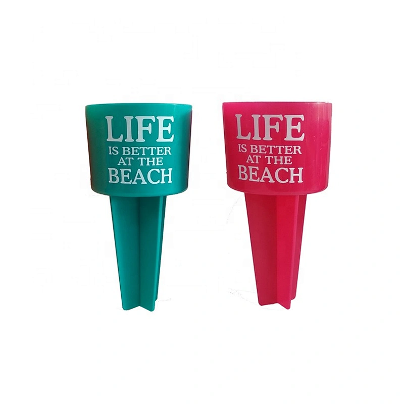 Union Source Beach Buddy Beverage Sand Coaster plastic Drink Cup Holders