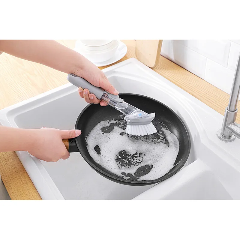 Union Source Amazon Top Seller Kitchen Tool Dish Washing Brush With Soap Dispenser