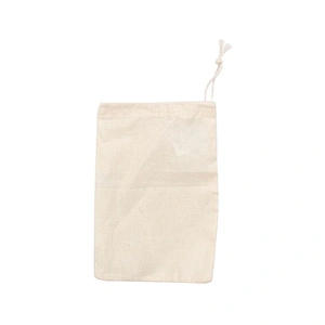 Eco friendly cotton cloth drawstring reusable sandwich storage packaging bag