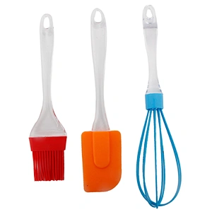 Union Source kitchen accessories pastry non-stick plastic egg beater silicone baking cooking tool sets