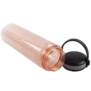 Chinese Supplier 2020 Outdoor travel Double Wall Ice cooling Tritan insulated Plastic drinking Water Bottle