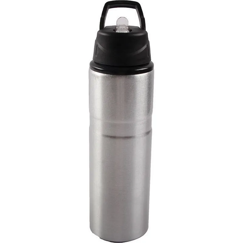Hot Sale 750ml Portable Large Capacity Aluminium  Outdoor Carabiner Sports Water Bottle For Men