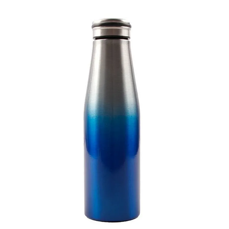Promotional custom 500ML Double Wall vacuum insulated Stainless Steel Sports Water Bottle coffee Milk Thermals Flask