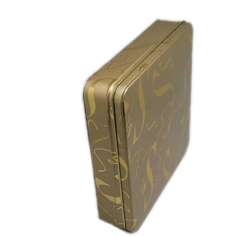 Wholesale square sanitary pad tin box with customized painting