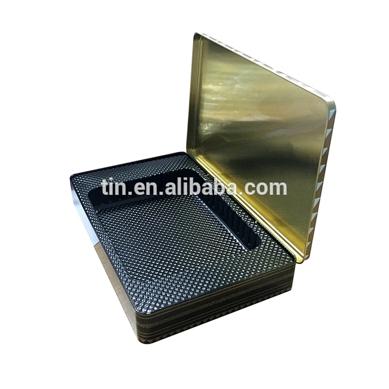 rectangular biscuit candy gift tin packaging box