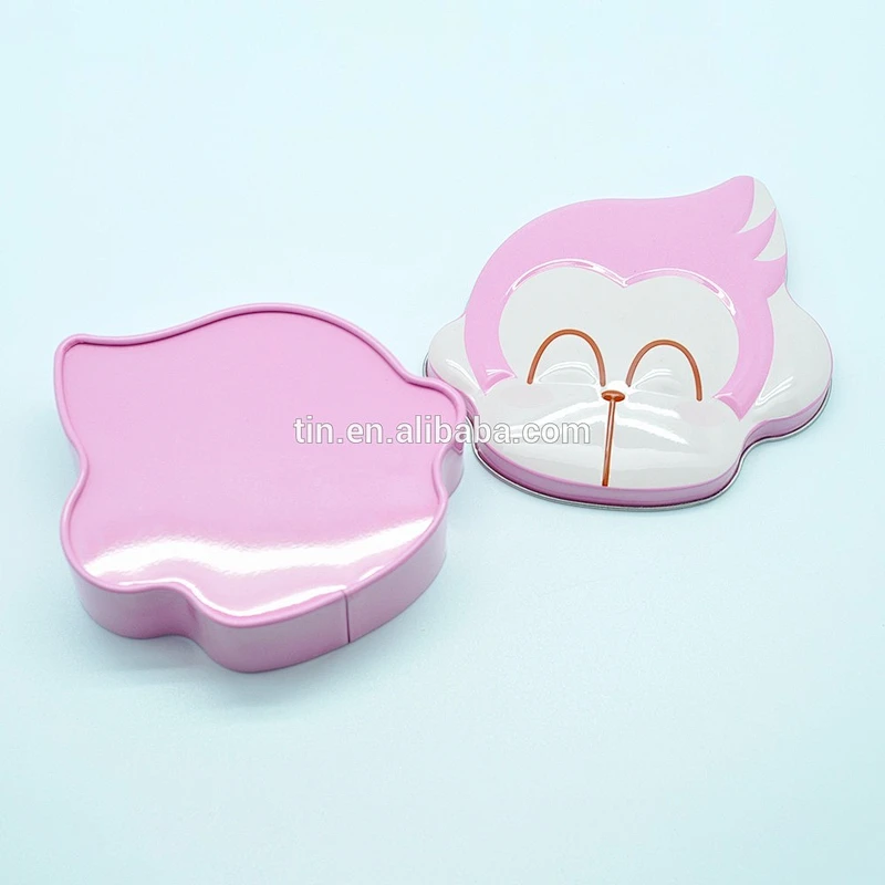 Food grade monkey shaped embossed printing tin jar