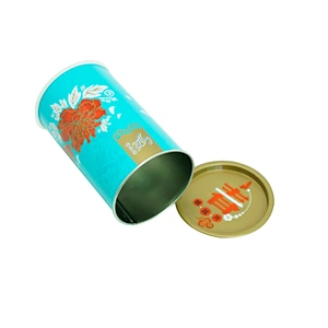 Hot wholesale round empty cheap tin can piggy bank