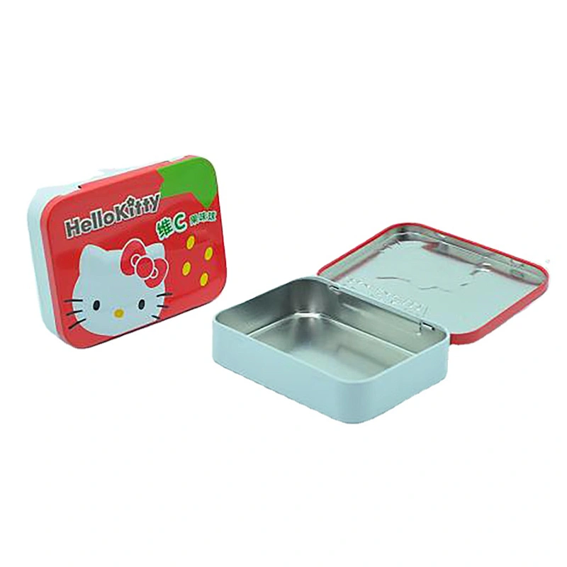 Colorful Design Oem Flip Small Tin Metal Jewelry Tin Box