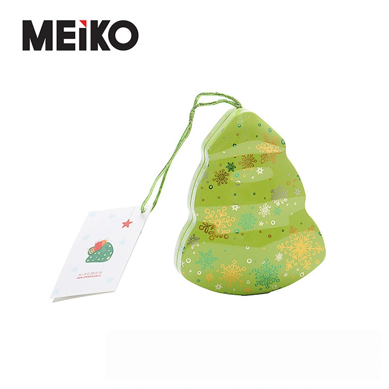 Hot Sale Custom Small Christmas Tree Shape Tinplate Box Gift Tin Box