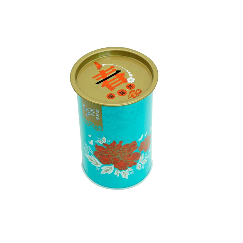 Hot wholesale round empty cheap tin can piggy bank