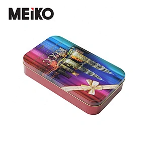 Customized Printing Metal Can Box Packaging Rectangular Shape Food Grade Candy Candle Cake Cookies Biscuit Tin
