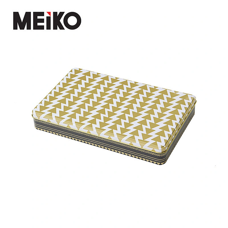 Custom Printed Cookie Tins Rectangular Sweet Cookie Tin Box